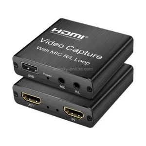 Capturadora de video HD 1080P 4K HDMI Caja de captura de video HDMI a USB 2.0 - Foto 1 di 7