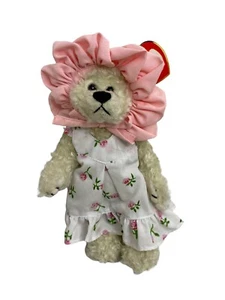 Rosalie ty attic treasures beanie babies Bonnet  Rabbit Furry 1993 Jointed New  - Picture 1 of 9