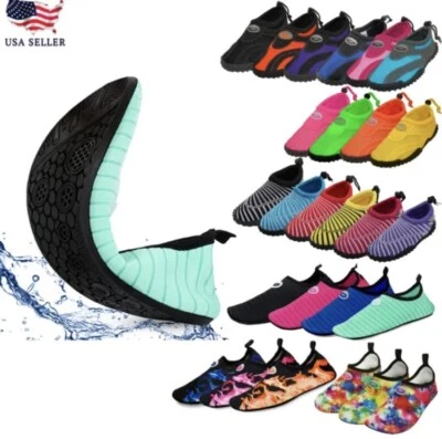 Women's Water (1100)Sports Beach Barefoot Yoga Quick Dry Aqua Sock Slip On Shoes - Image 1 of 4