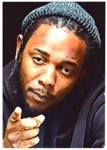 KENDERICK LAMAR * Custom ACEO * Fun Novelty * MUSIC ARTIST * Art Card * ATC - Picture 1 of 2