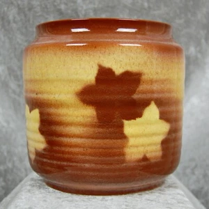 Cowan Pottery Decorated Vase #V-37, Brown/Yellow, Circa 1930 - Picture 1 of 12