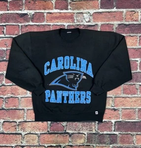 Vintage Carolina Panthers NFL Football Russell Athletic Sweatshirt 90s Men’s L - Picture 1 of 11