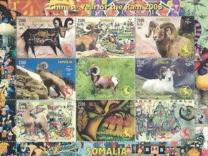HOJA SELLO AÑO CHINO DEL CARNERO 2003 MNH - Imagen 1 de 1