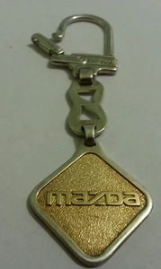 Vtg Sterling 950 And Gold 585 Key Chain Mazda car mono A K rare, 22.6 gr 4" - Picture 1 of 11