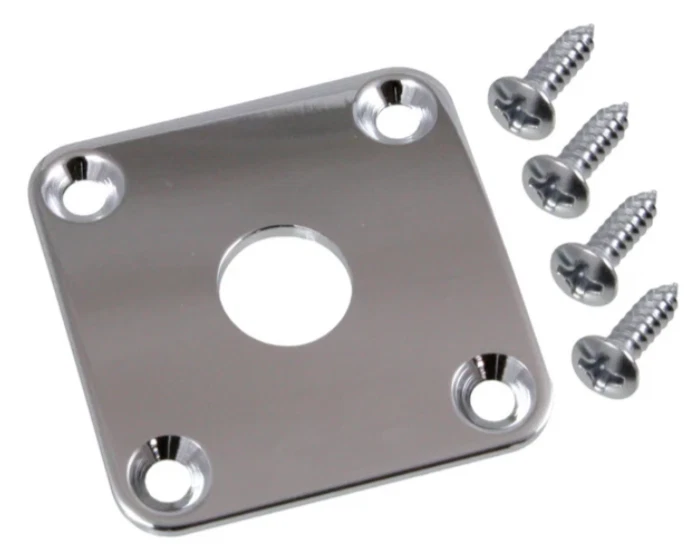 Placa quadrada Allparts AP-0633 para Les Paul®, níquel (metal) - Imagem 1 de 1