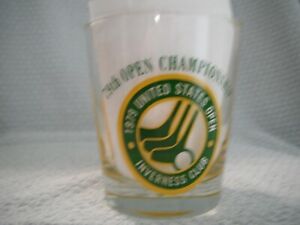 1979 Souvenir Drinking Glass US Golf Open Toledo Inverness Toledo Hale Irwin