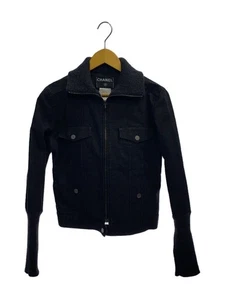 CHANEL Jeans Etikett gebeizt 42 Baumwolle schwarz uni 74821 gebraucht - Bild 1 von 9
