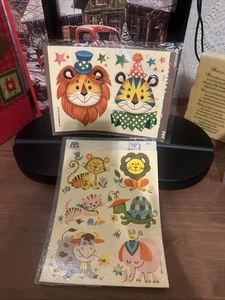 Konvolut 2 Aufkleber Tiere 1977  - Bild 1 von 5
