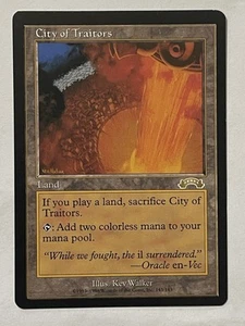 City of Traitors Exodus MTG Magic the Gathering Light Play - Picture 1 of 5