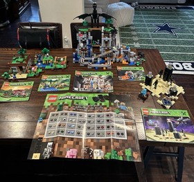 Lego Minecraft 21118 21113 21114 21115 21117 Poster Extra Pieces COMPLETE 2014