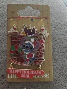Disney Stitch Pop Resort Pin 2010 Christmas Santa Limited Release - Bild 1 von 2