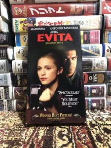 Evita Imported Vhs Video Tape Madonna Oliver Stone - Picture 1 of 4