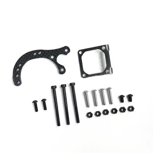 Soportes de soporte de asiento de motor de fibra de carbono para piezas TAMIYA XV01 con tornillos - Imagen 1 de 2