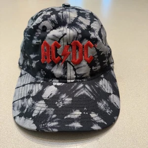 AC/DC Tie Dye Embroidered Logo Adjustable Baseball Hat Cap One Size Unisex - Picture 1 of 7