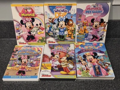 Disney Mickey Mouse Clubhouse DVD Lot of 6 Minnie Disney Jr - Image 1 of 3