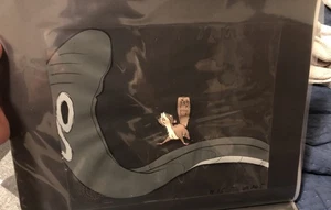 Celda de animación de producción Rikki Tikki Tavi Chuck Jones - Snake Fight con mangosta - Imagen 1 de 2