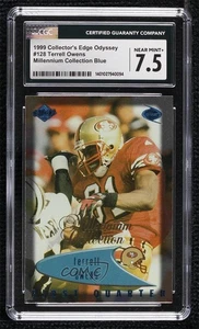 1999 Odyssey Millennium Collection Blue Terrell Owens #128 CGC 7.5 HOF - Picture 1 of 3