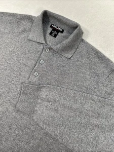 Kirkland Maglione 100% Cashmere Uomo Tg XL Polo Collo Italia Pullover Grigio - Foto 1 di 10