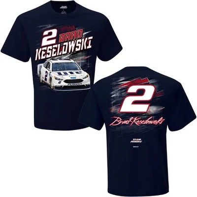 BRAD KESELOWSKI #2  NAVY NASCAR TEE SHIRT C9802 NEW - Image 1 of 3