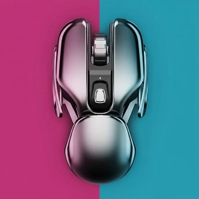 New 2.4GHz Metallic Ergonomic Silent Multipurpose Rechargeable Wireless Mouse - Image 1 of 4