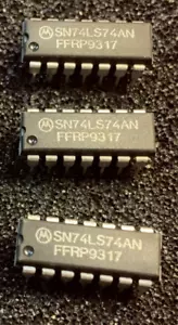 5pcs x SN74LS74AN Motorola IC - Picture 1 of 1