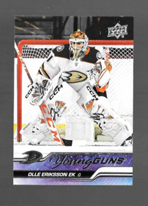 OLLE ERIKSSON EK 2023-24 Upper Deck Young Guns RC #249 DUCKS ROOKIE CARD