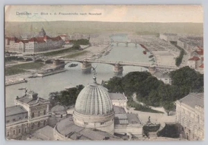 Germany POSTCARD Dresden 1910 River View From The Frauenkirche to Neustadt - Picture 1 of 3