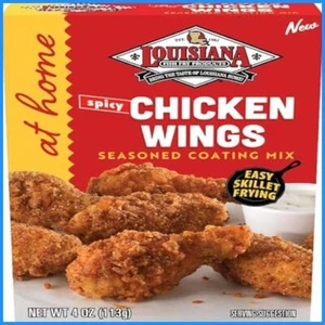 (Pack of 2) Louisiana Fish Fry Spicy Chicken Wing Mix 4oz USA - Picture 1 of 4