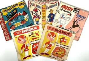 Lot of 5 Vintage (1950s) Unbreakable Children's Records Vinyl 45 & 78 RPM - Picture 1 of 12