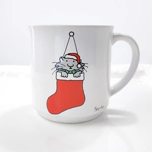 Boyton Navidad Gato Taza de Café Cerámica Dibujos Animados Medias Lindo Japón Kawaii 4.5" - Imagen 1 de 7