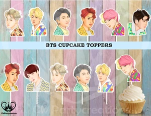 BTS Cupcake Toppers - Picture 1 of 1