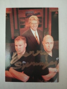 Jerry Springer signed P1 1998 Comic Images Promo Rookie Card