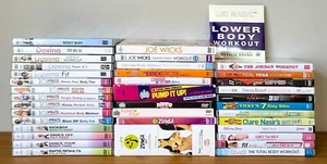42 x Fitness DVD Job Lot Bundle - 10 Minute, Joe Wick, MoS, Zumba, Yoga, Davina - Imagen 1 de 4