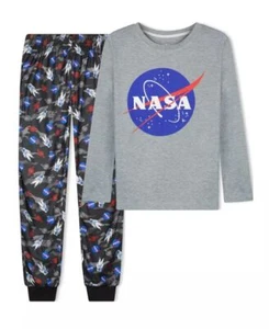 NASA Space Boy's Girl's Glow-In-The-Dark Polyester Pajama Set - Picture 1 of 4