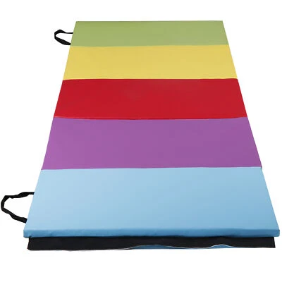 6’x2.5’ Tri-Fold Gymnas Mat w/ Carrying Handles for Stretching Workouts 5 Colors - Image 1 of 4