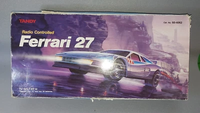 Vtg Tandy / Radio Shack Radio Controlled Ferrari 27 Radio Control Car  60-4062 - Image 1 of 4