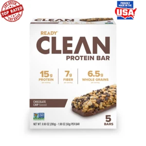 Protein Bars 5 Count High Protein Fiber Energizing Natural Snack Gluten Free New - Picture 1 of 7