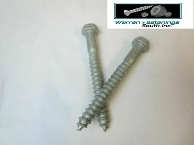 34 1/2" X 4" Lag Bolts Hot Dipped Galvanized With Washers - Image 1 of 3