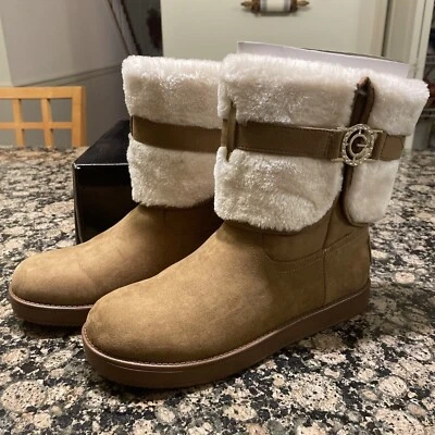 GBG BY ADIVINAR Talla 8.5M Marrón Estrás Logo gg Botas Alstyn Nuevas Foto 1 de 4