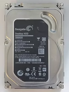 ST2000DM001, SN: W8E, WU, PN: 1ER164-044, FW: AQ03, 16115, Seagate 2Tb 3.5" HDD - Picture 1 of 2