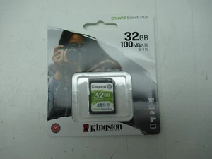 Kingston SD Card Canvas Select Plus Memory Cards 32GB - Picture 1 of 3