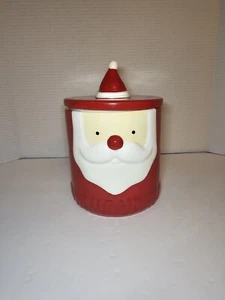 Weihnachten Weihnachtsmann Keramik Kanister/Urlaub Keks Glas  - Bild 1 von 4