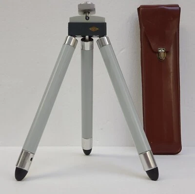 Susis Dreibeinstativ Tischstativ Stativ Tripod groß large Silber Ledertasche Ra - Bild 1 von 4