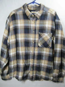 Vintage Woolrich Mens XL Plaid Button Down Long Sleeve Flannel Shirt Outdoor - Picture 1 of 7
