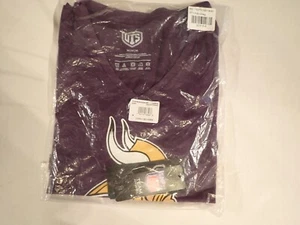 Minnesota Vikings Ladies M Purple Short Sleeve T-Shirt V Neck Medium Brand new - Picture 1 of 4