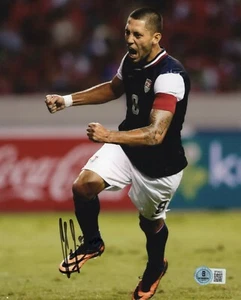 Clint Dempsey Seattle Sounders Autografiado Firmado MLS EE. UU. Fútbol 8x10 Foto BAS - Imagen 1 de 2