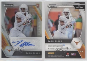 2021 Panini Prizm Draft Picks Silver Tarik Black #DPA-TAR Auto