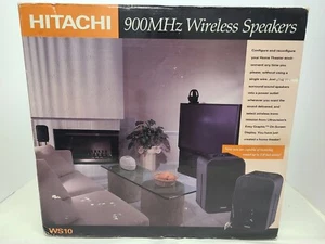 Hitachi WS10 900Mhz Wireless Speakers New In Box 1995 - Picture 1 of 10