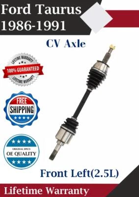 New OE Front Left CV Axle For 1986-1991 Ford Taurus 2.5L Lifetime Warranty - Image 1 of 4