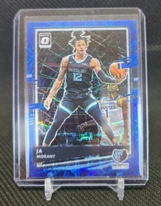 2020-21 Donruss Optic JA MORANT Blue Velocity Prizm #117 Memphis Grizzlies - Picture 1 of 2